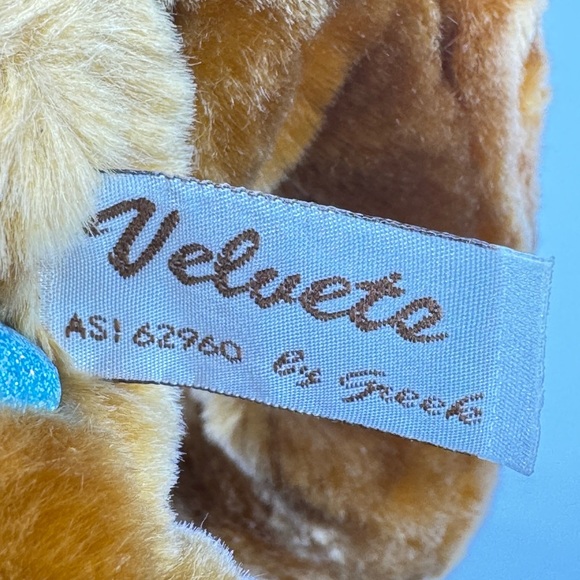 🧸 2/$18 | Vintage Velvete by Greek 12" Jointed Teddy Bear Stuffed Animal Plush - Picture 2 of 13